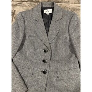 le suit skirt suit Size 10 Gray Business Formal NWT Msrp $200‎